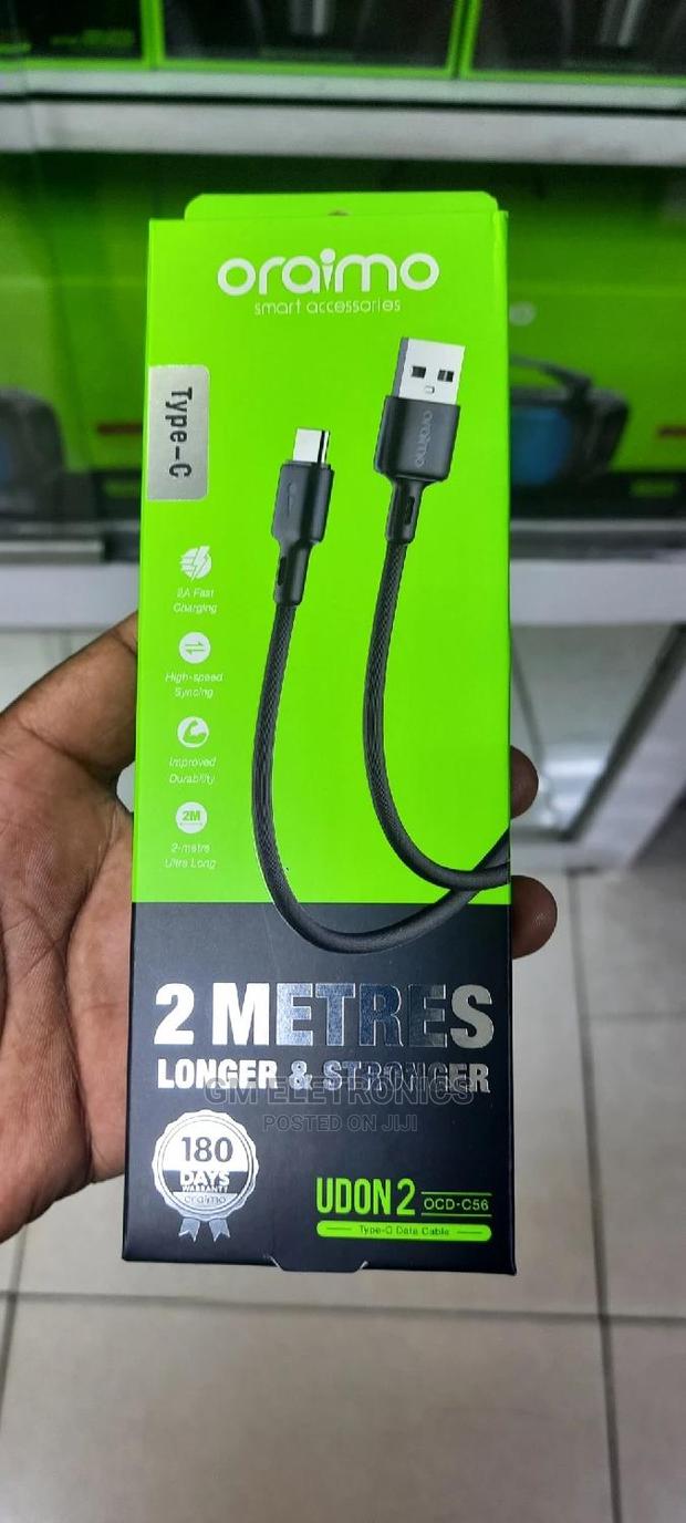 2 Meter Type -C Data/Charging Cable.