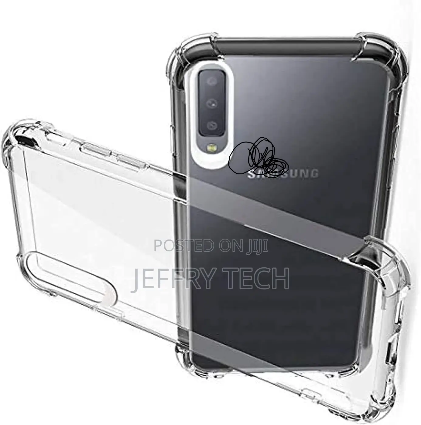 Anti-Shock Back Cover for Samsung Galaxy A70 - Clear