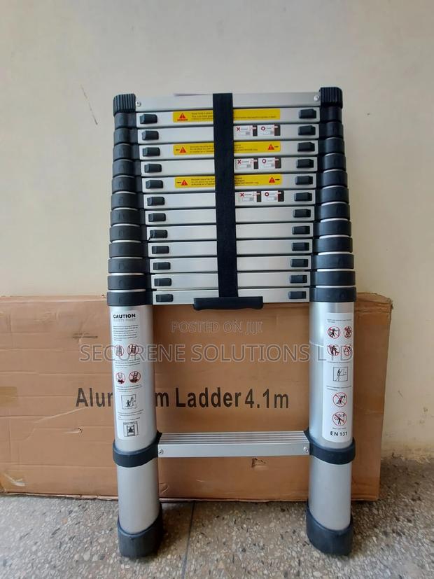 Aluminium Telescopic Straight Adjustable Ladder 4.1 Meters