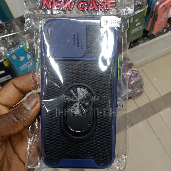 Sliding Camera PC + TPU Case for iPhone 12 / 12 Pro-Black - main view