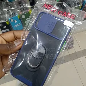 Sliding Camera PC + TPU Case for iPhone 12 / 12 Pro-Black
