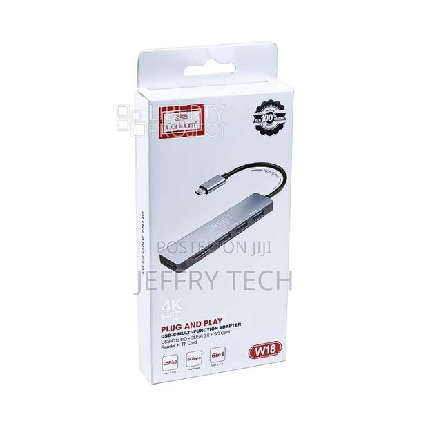 6 in 1 HD USB-C Multi-Function Adapter-Et-W18 - thumbnail 3