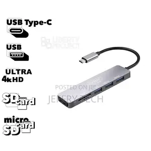 6 in 1 HD USB-C Multi-Function Adapter-Et-W18