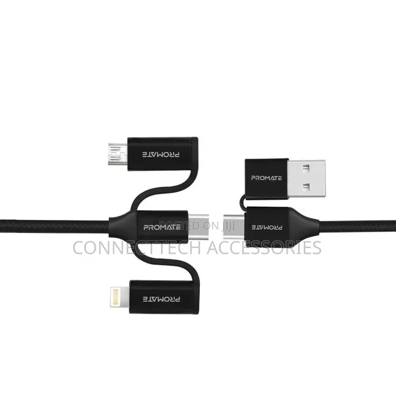 Promate 6-In-1 Hybrid Multi-Connector Cable