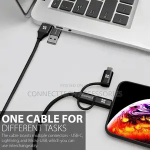 Promate 6-In-1 Hybrid Multi-Connector Cable