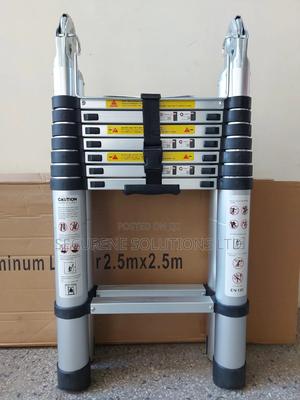 Aluminium Double Telescopic Ladder 5meters - thumbnail 2