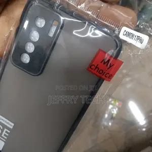 Back Cover for Tecno Camon 17 Pro (PC Hard Back, Smoke Camer