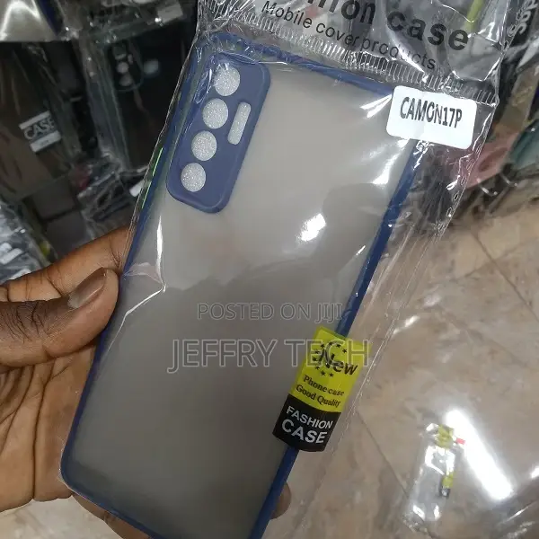 Tecno Camon 17 Pro Smoke Matte Phone Cases Color Borber Shoc