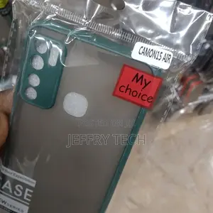 Tecno Camon 15 Back Cover Smoke Camera Protection Case (Blu