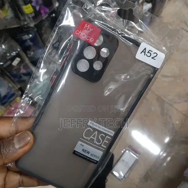 Back Cover For Samsung Galaxy A52 Camera Protection Smoke Co
