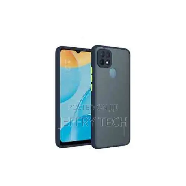 Oppo A15s Smoke Silicone Matte Back Cover