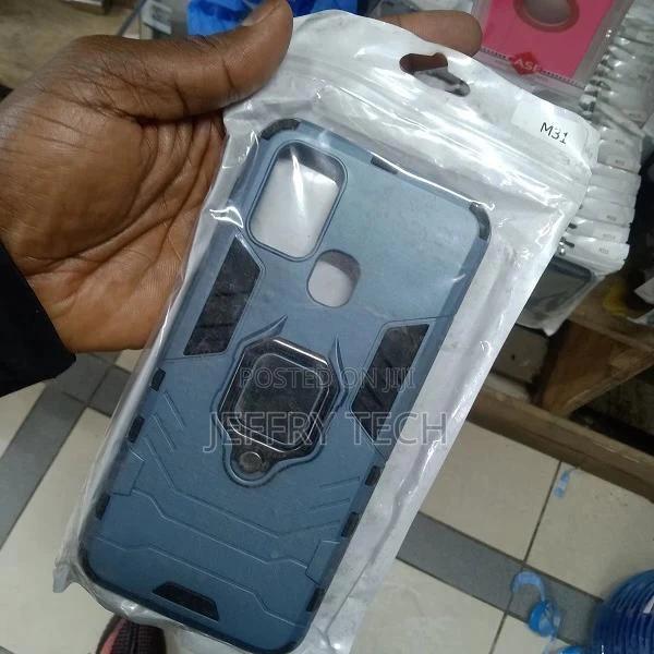 Blue Galaxy M31 Armor Ring Case - thumbnail 3