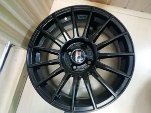 Size 15 Inches Alloy Black Rims Set