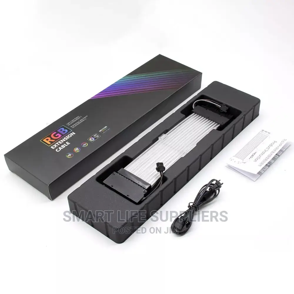 PC ARGB 24pin Power Supply Extension Sleeved Cable