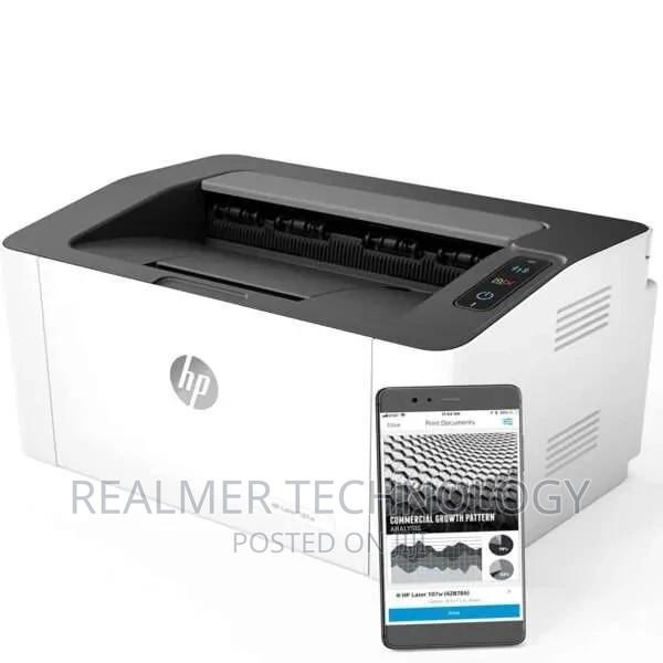 HP Laser 107w Printer, Print – Wireless, USB Interface - main view