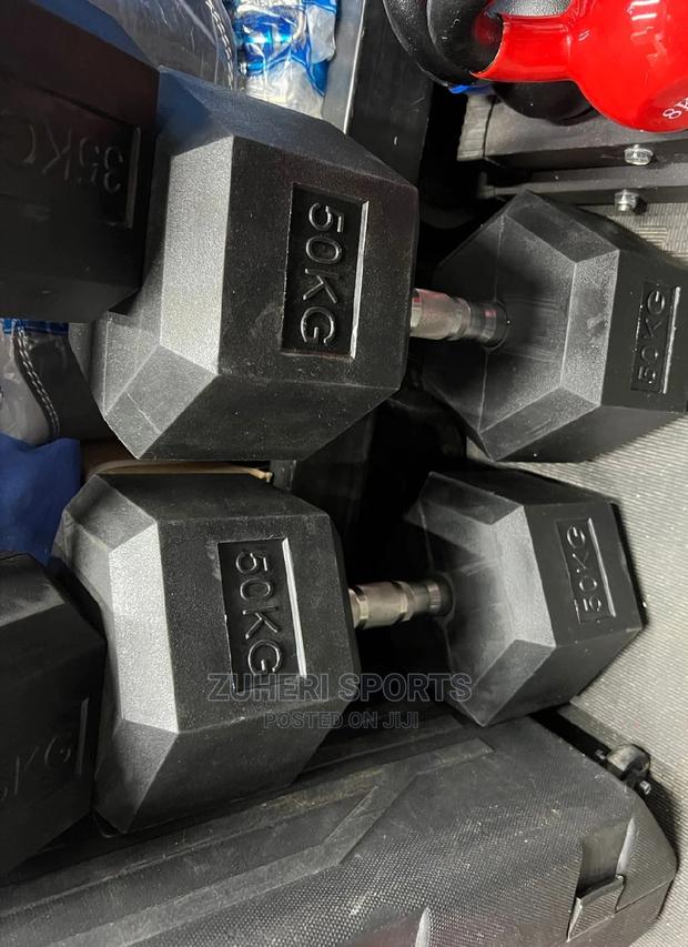 50kg Dumbbells Hexagon
