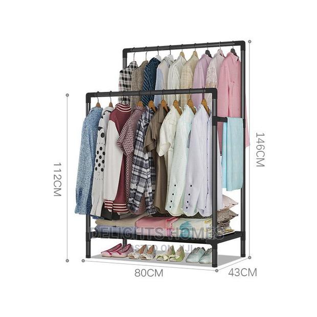 Double Pole Clothing Rack - thumbnail 3
