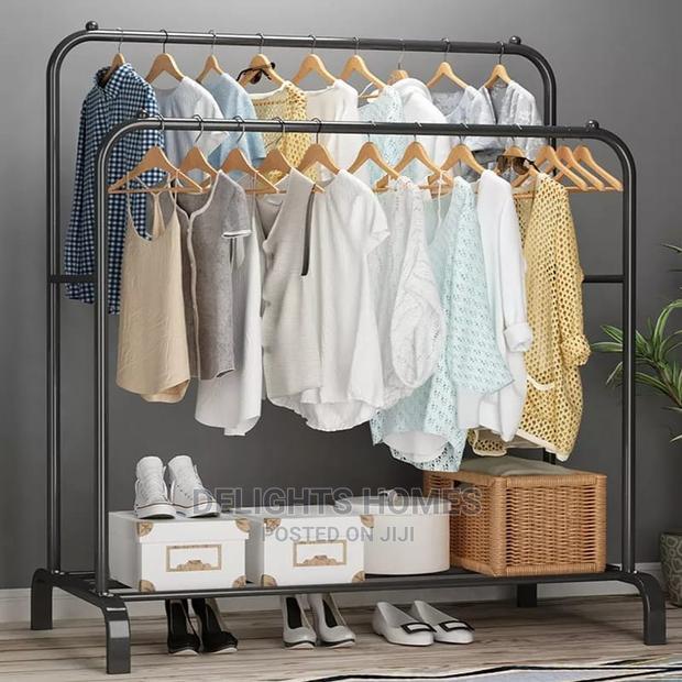 Double Pole Clothing Rack - thumbnail 2