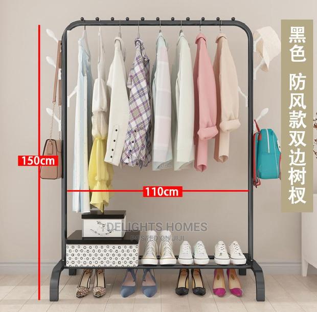 Double Pole Clothing Rack - thumbnail 2