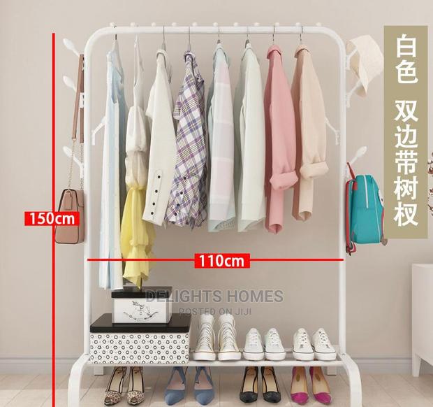 Double Pole Clothing Rack