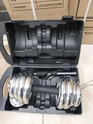 Gym-20kg Dumbell Set With Barbell