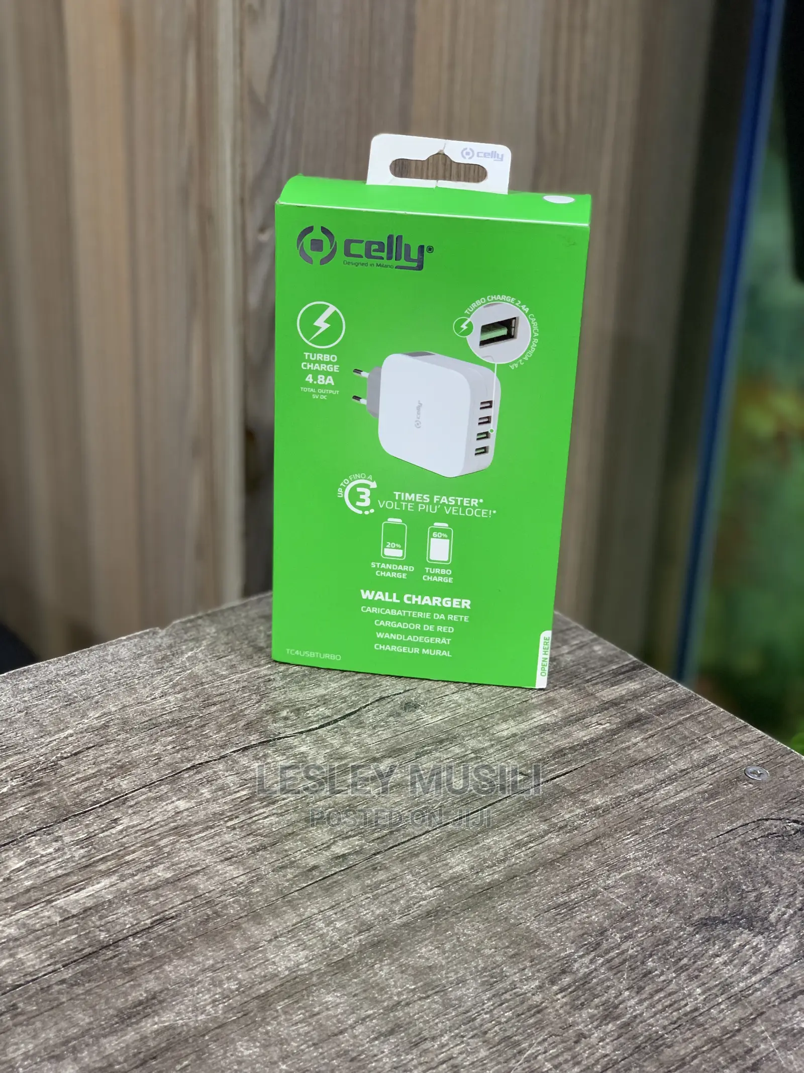 3 Times Fast Charger by Celly (New)