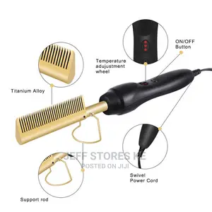 Salon Hot Comb Straightener