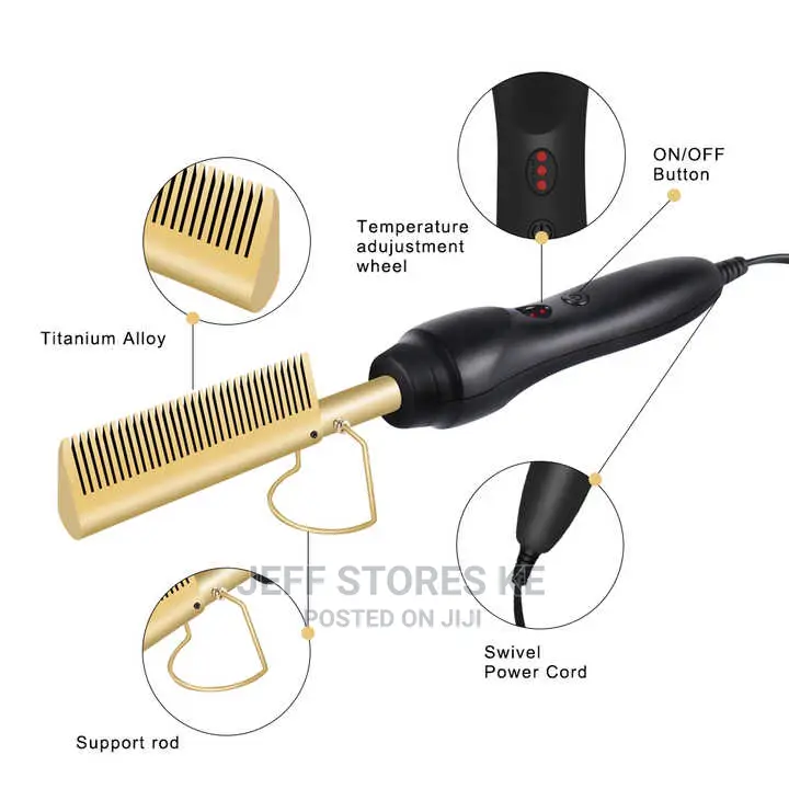 Salon Hot Comb Straightener