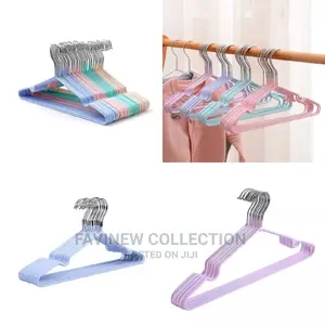 10pcs Metallic Clothes Hangers