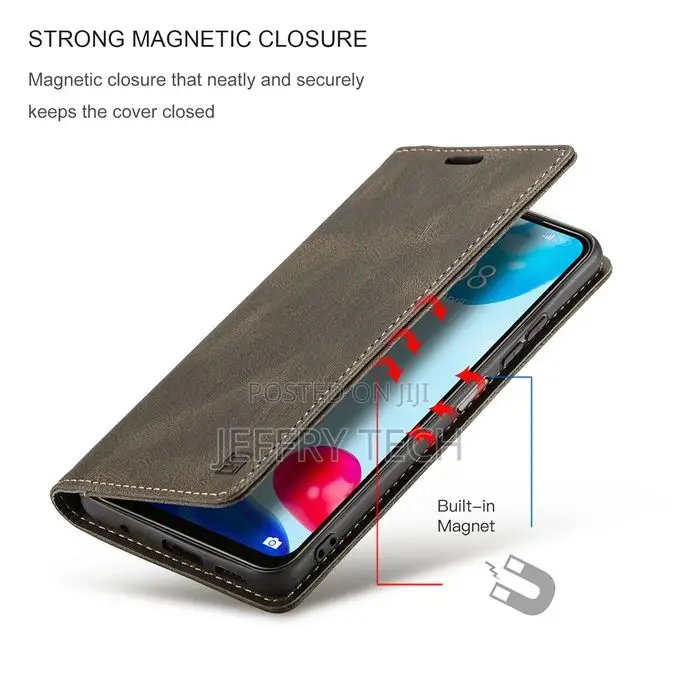 Redmi Note 11S Wallet Case, Vintage Leather Flip Cover Stand