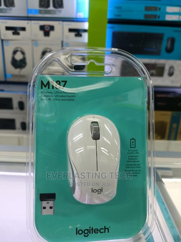 Logitech M187 White Mouse - main view