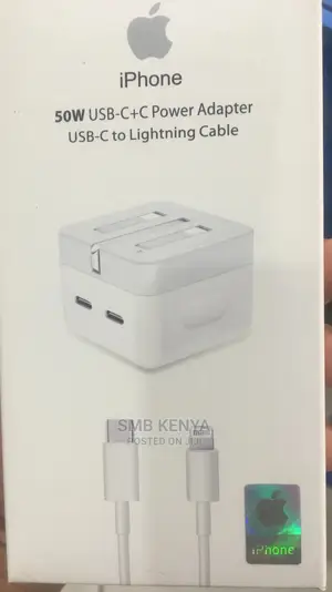 50W iPhone Full Charger (2 Type C Ports)
