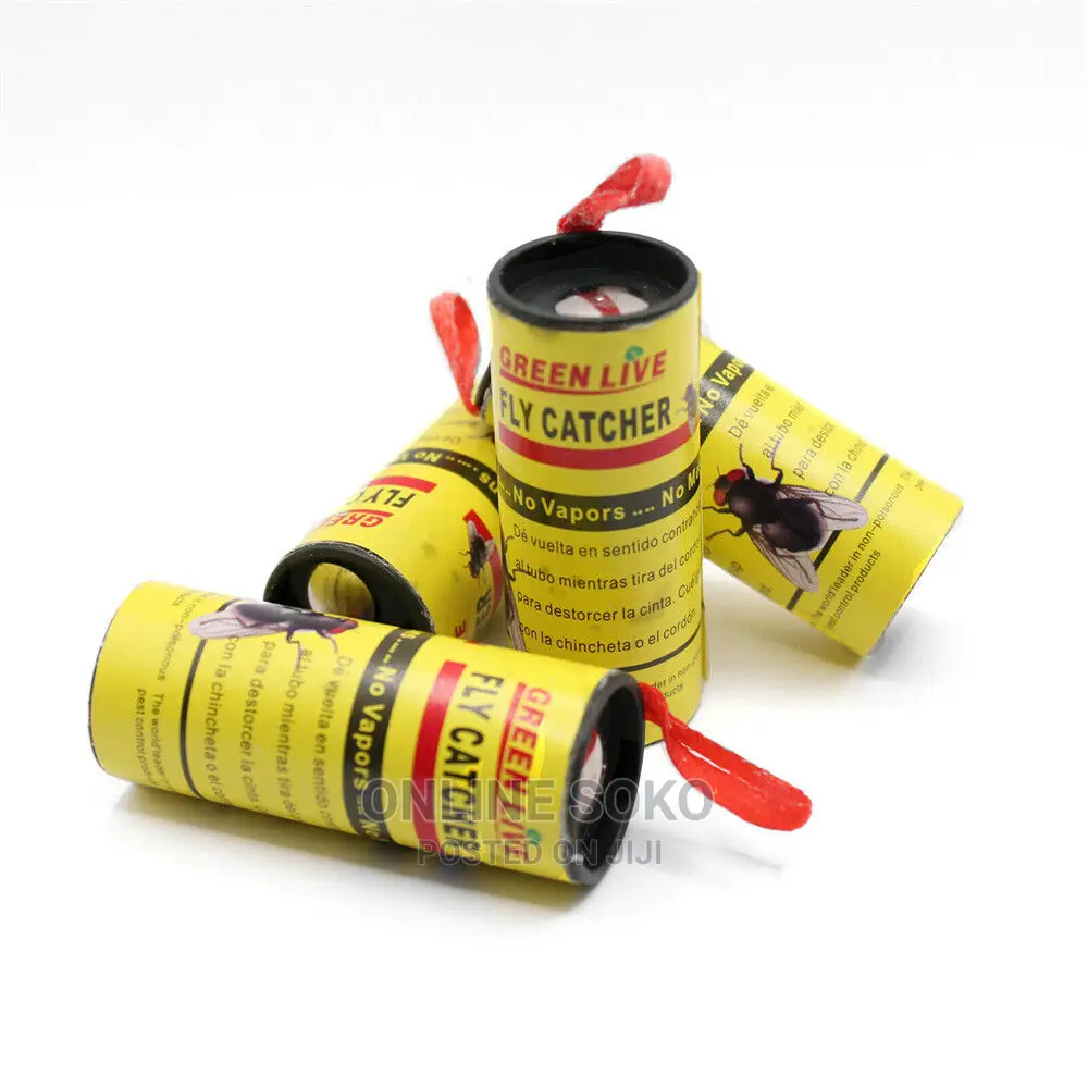 Sticky Glue Insects Ribbon Fly Catcher Traps - 4 Rolls