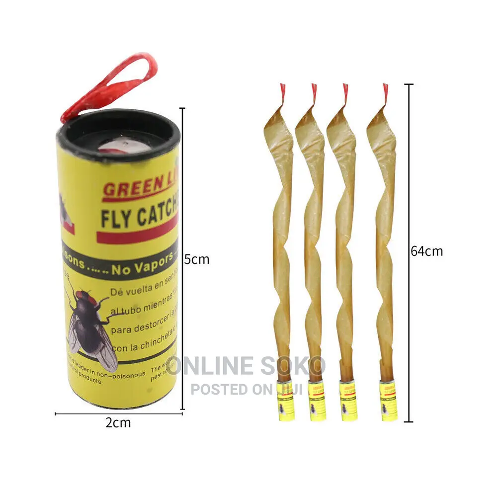 Sticky Glue Insects Ribbon Fly Catcher Traps - 4 Rolls