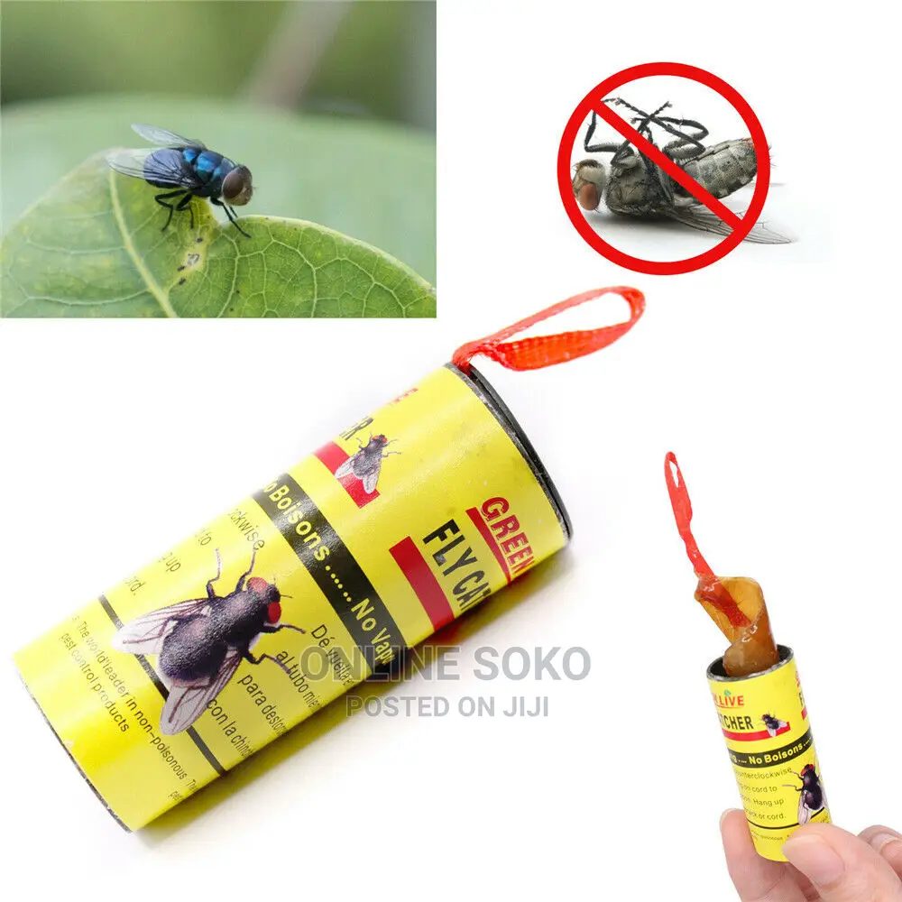 Sticky Glue Insects Ribbon Fly Catcher Traps - 4 Rolls