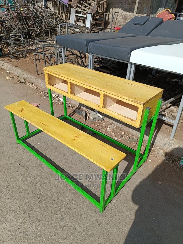 School Desk Unique Design 3 Seater