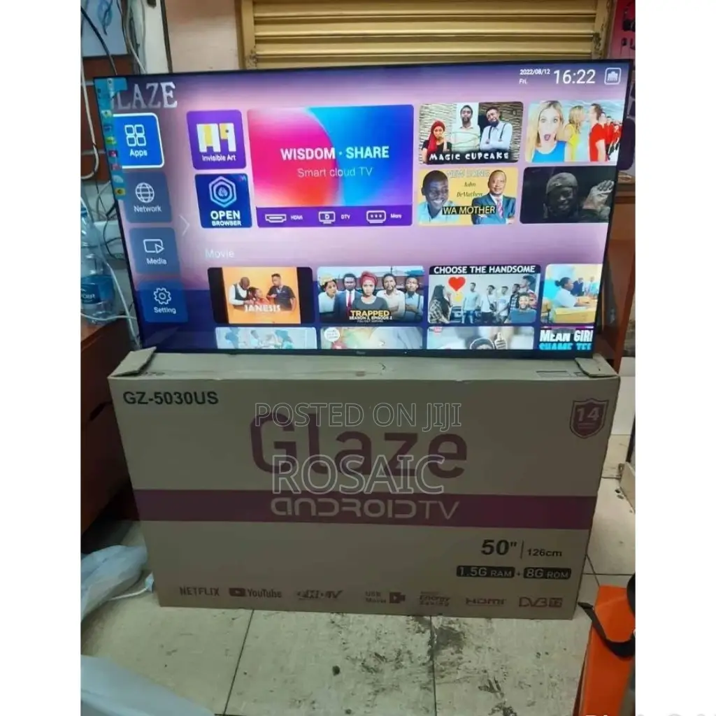 50 Inches Glaze Smart Android Frameless Tv Uhd