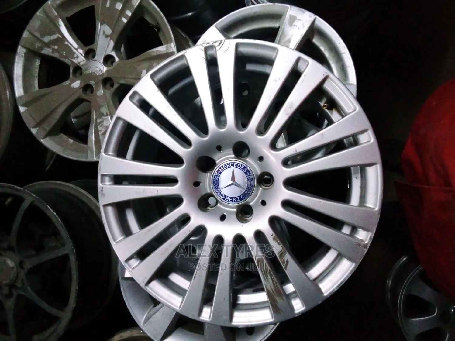 Size 17 Inches Mercedes Benz Alloy Rims Set