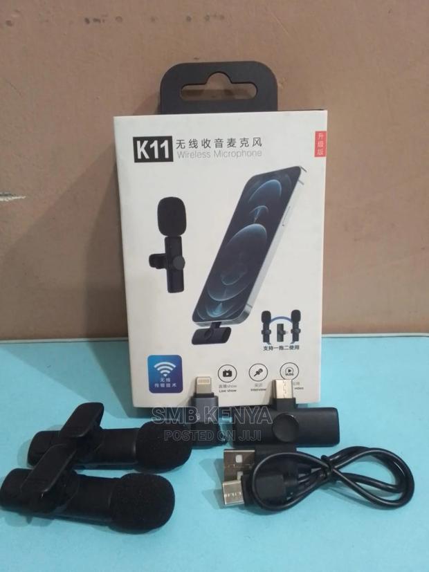 Wireless Lavalier Dual Microphones for Type C and iPhone