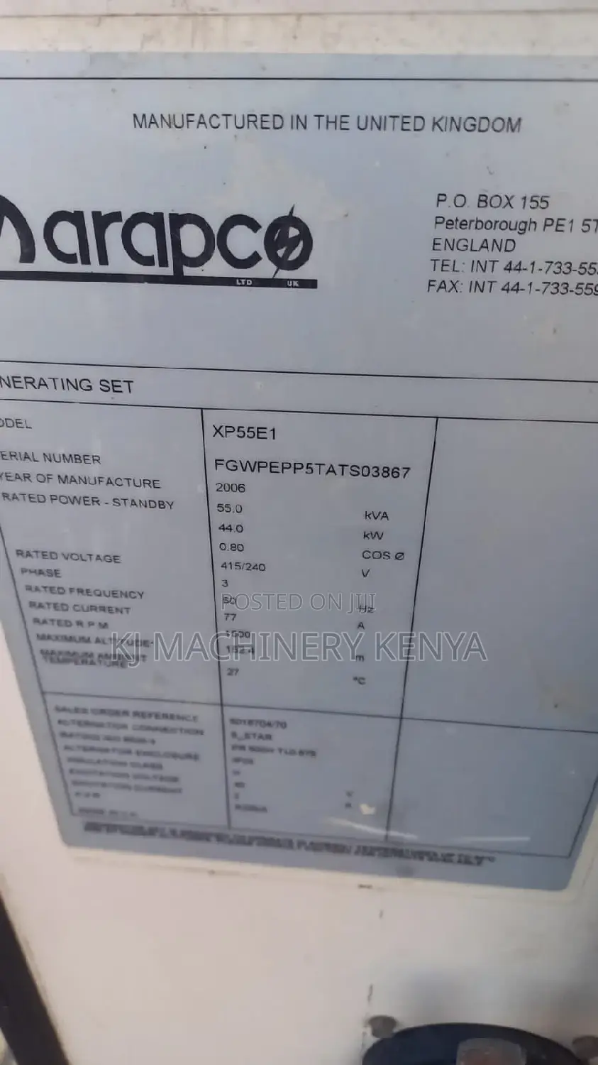 55kva Used Perkins Generator