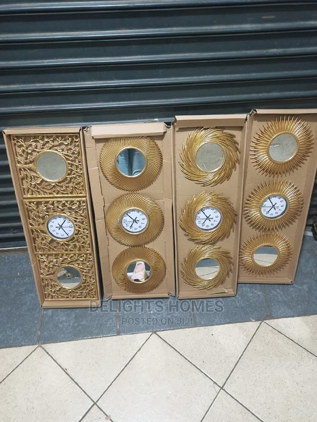*3 in 1 Decor Clock Mirror