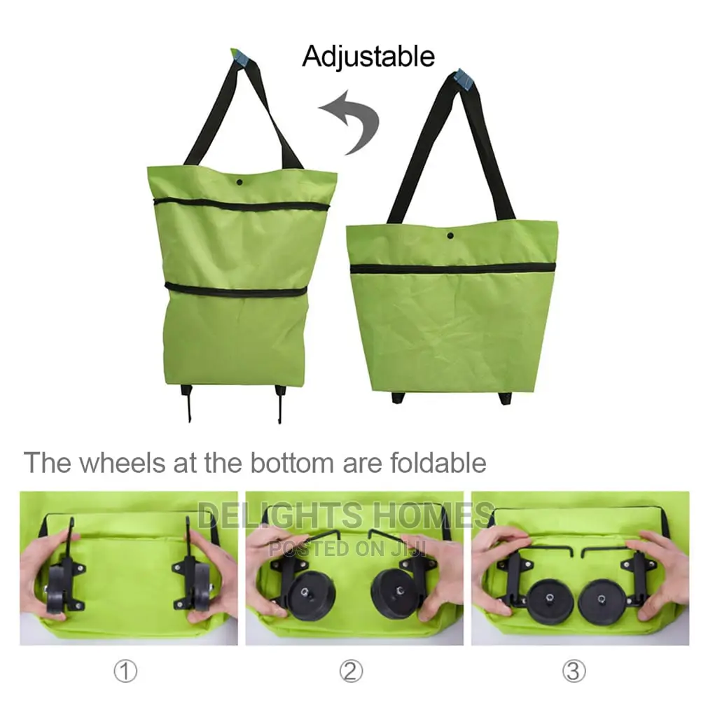 Foldable Shopping Bag on Wheels