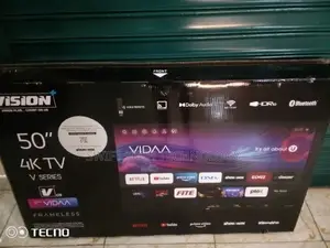 Vision 50 Inches Smart Android Frameless,Brand New