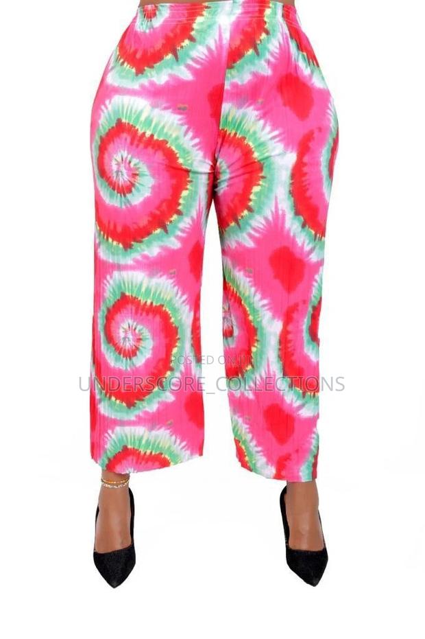 Rainbow Coloured Plus Size Weekend/Holiday Wear Pants - thumbnail 2