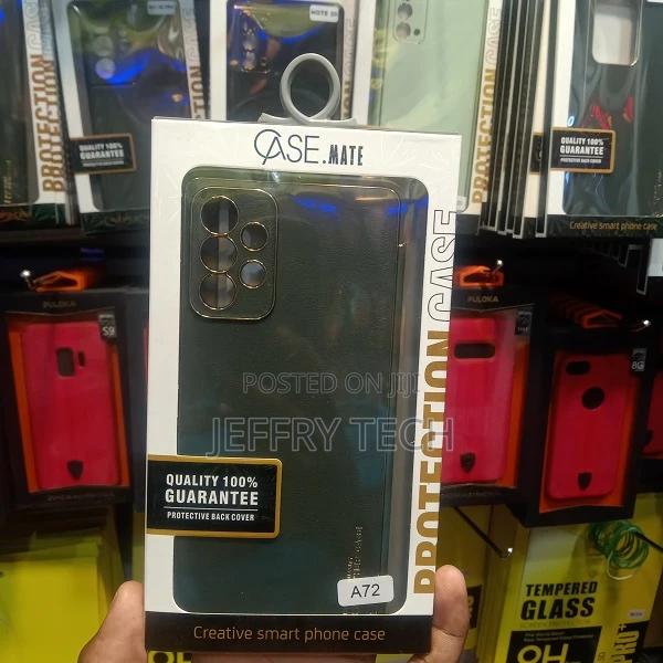 Case-Mate Samsung Galaxy A72 Tough Grip Case - Black - main view