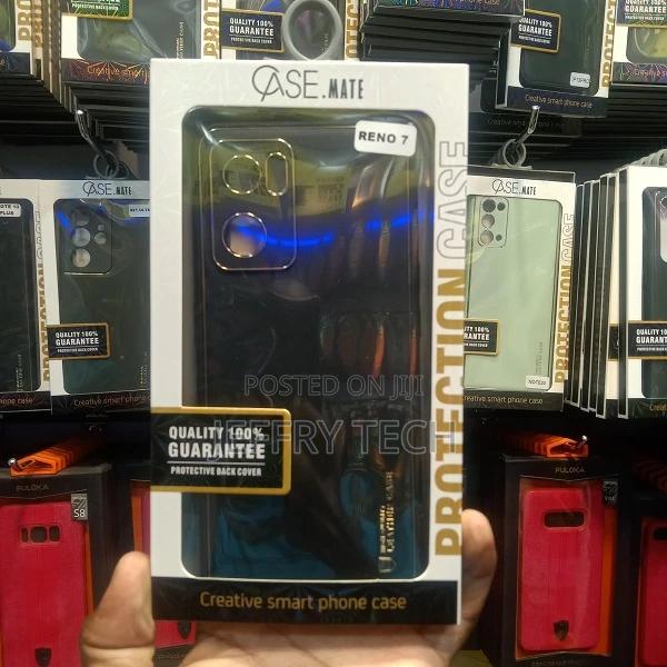 Oppo Reno 7 4G Cover - Black - New Leather Case - main view