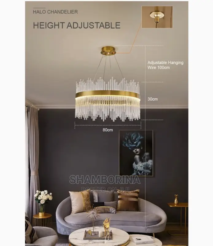 THEODORA Luxury Crystal Chandelier in Nairobi Central Home