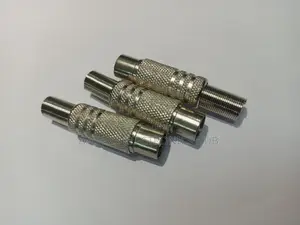 RF Jackpin (Metallic) for TV Aerial