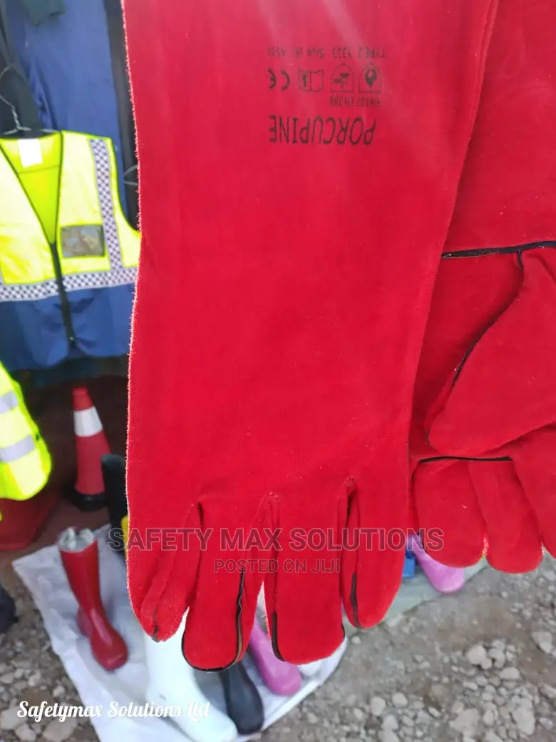 Welding Gloves/Safety Leather Welding Gloves With Lining