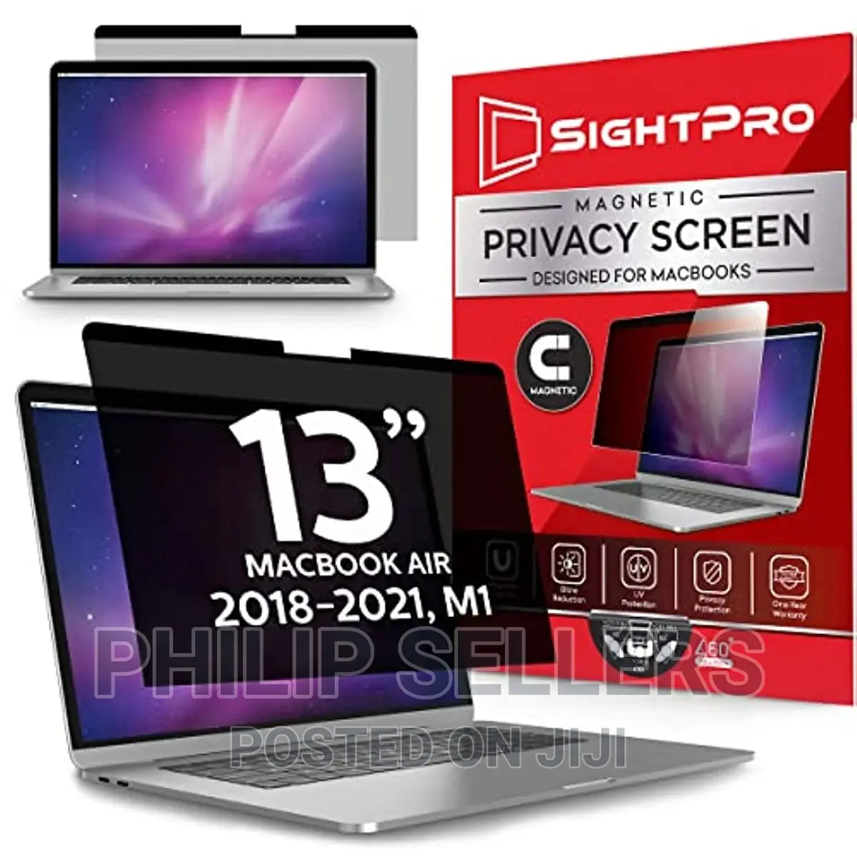 Laptop Privacy Filter and Anti-Glare Protector